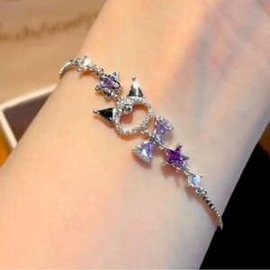 NIP-Kuromi purple crystal bracelet